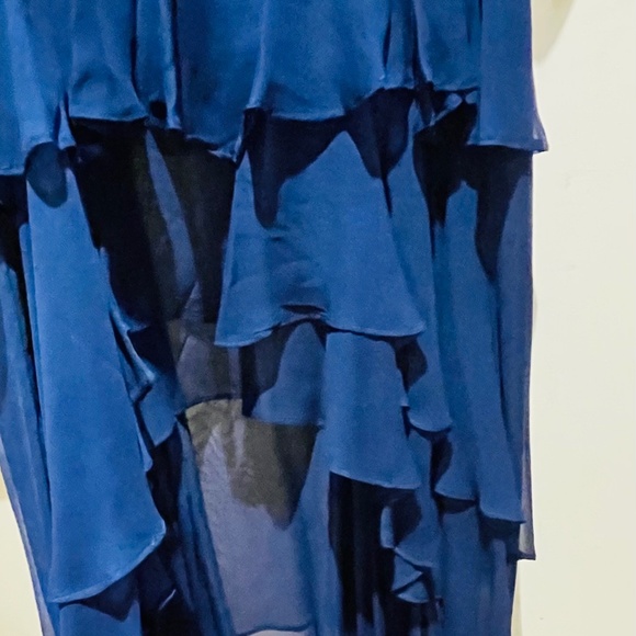 NWT Parker Black high low size 6 Cobalt / Navy dress - Picture 7 of 12